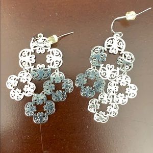 Silver dangly earrings